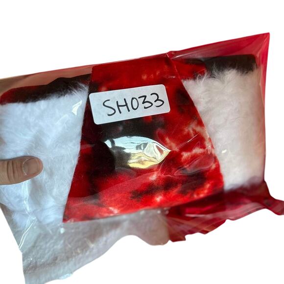 Tie Dye Santa Hat Hippie Christmas Holiday Head Covering Festive Winter Wear - Picture 7 of 7